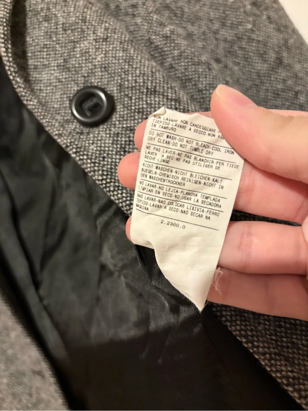 United colors of benetton wool blend blazer grey size 46